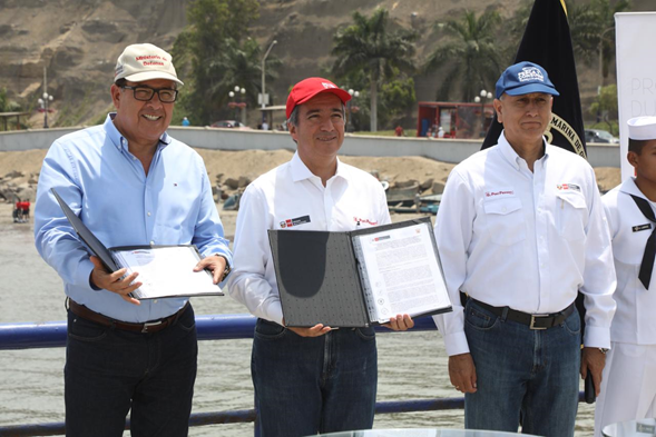 PRODUCE y MGP realizaron firma de convenios específicos para lucha contra la pesca ilegal